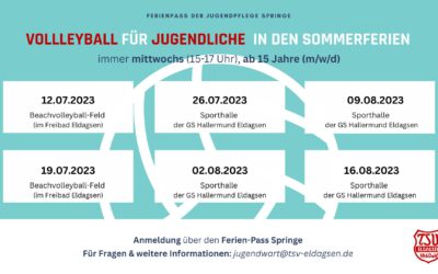 Ferienpass der Jugendpflege Springe: TSV-Volleyballangebot